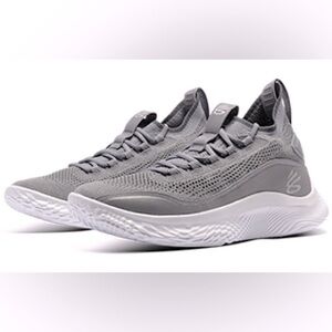 UNDER ARMOUR | Curry Flow 8 light grey/silver basketball shoes/sneakers Unisex